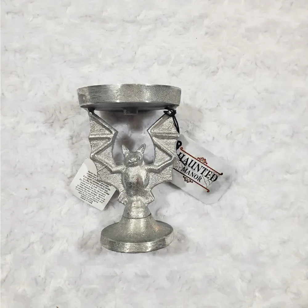 Halloween fall seasonal candle holder spooky bat